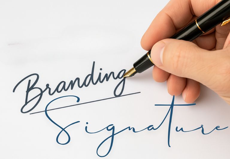 Visual representation of brand signature – Octopus Marketing