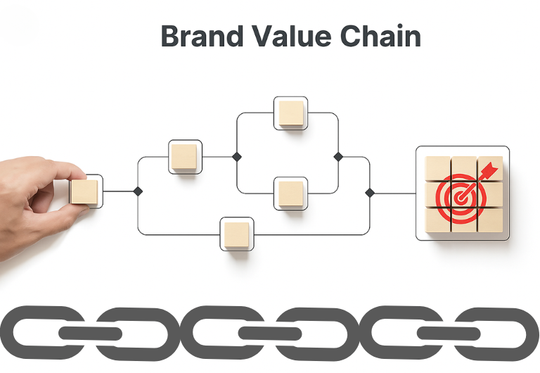 Illustration of the Brand Value Chain framework – Octopus Marketing