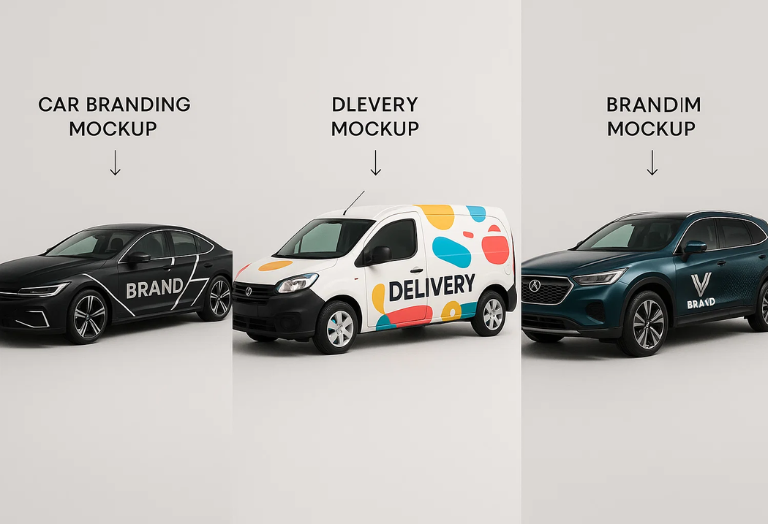 Car branding mockup for outdoor marketing – Octopus Marketing