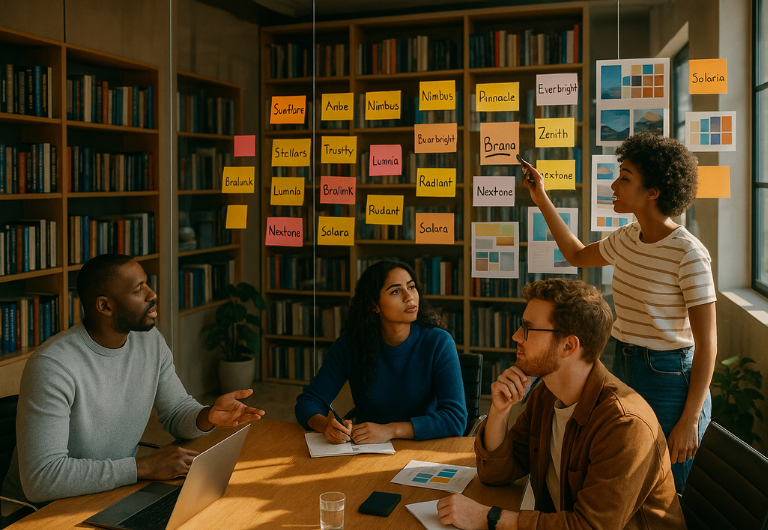 Creative branding brainstorm session – Octopus Marketing