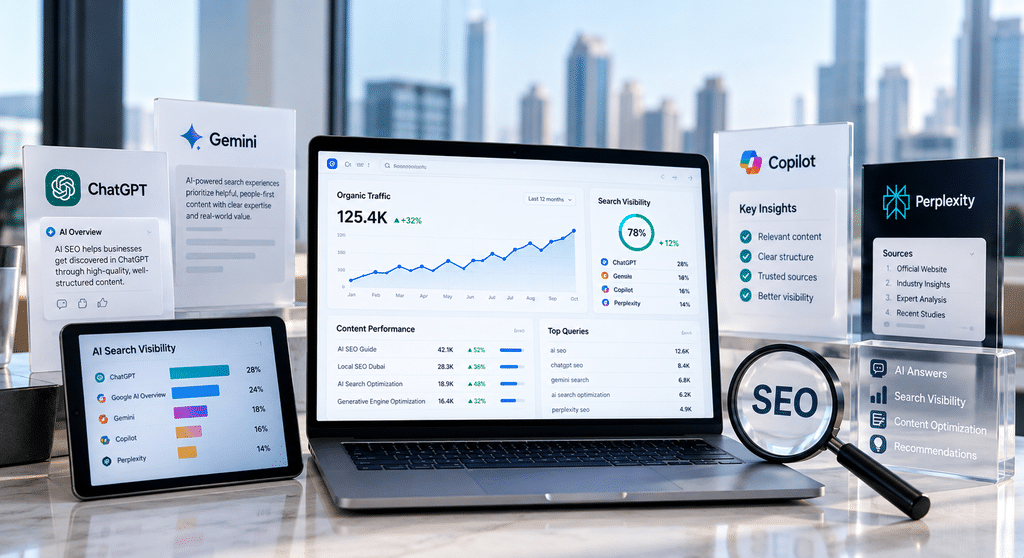 What Is AI SEO How Dubai Businesses Get Found in ChatGPT, Gemini and AI Overviews