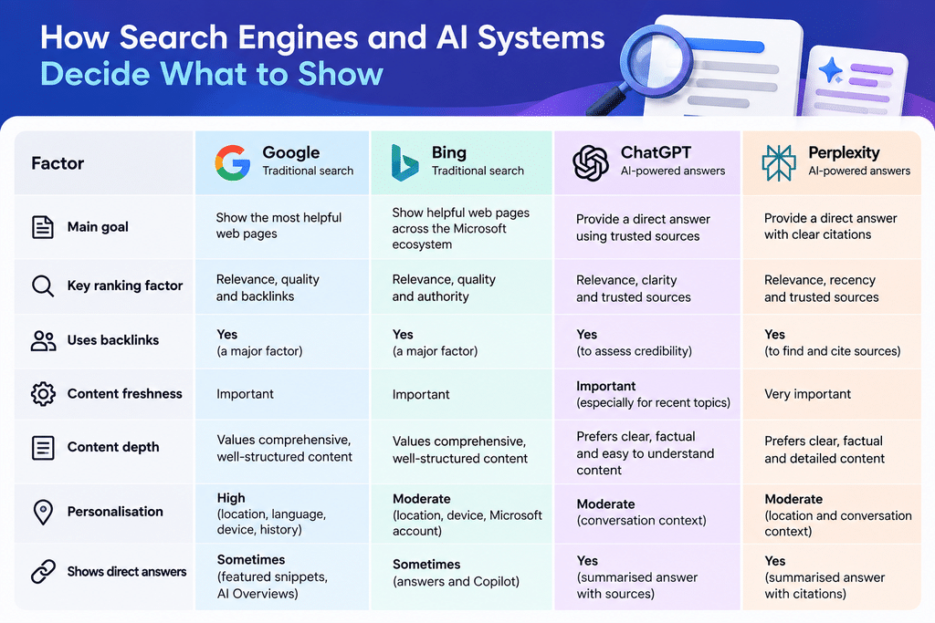 Google’s named ranking systems